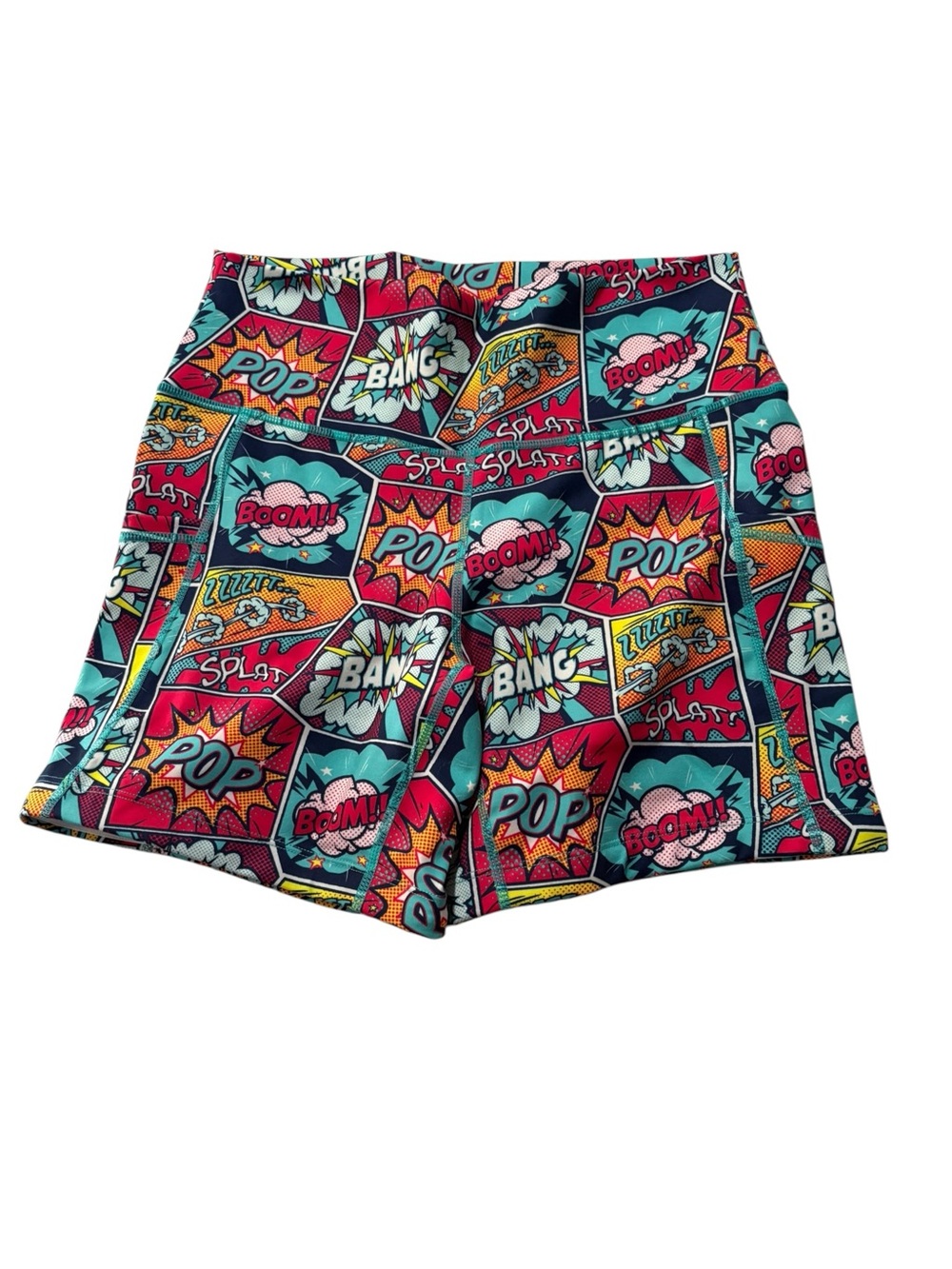 Constantly Varied Gear medium CVG Comic Pop-Print Athletic Shorts lifting